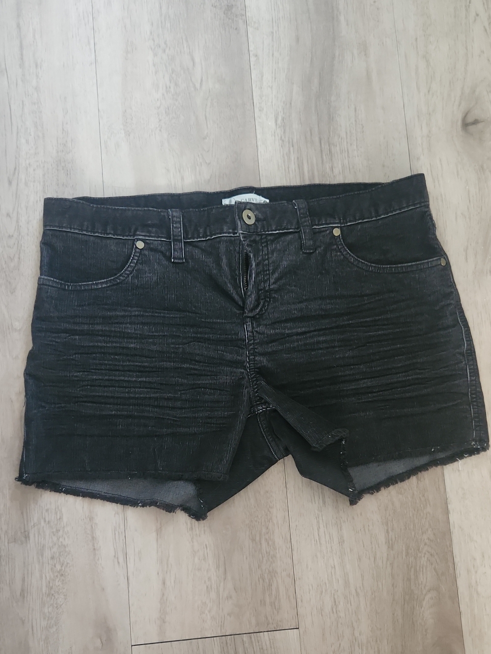 Carve Designs Dogtown Black Distressed Denim Cutoff Shorts